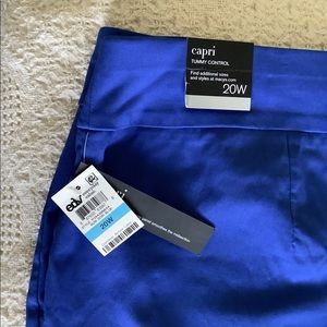 Alfa I Bright Blue Plus Size Capris